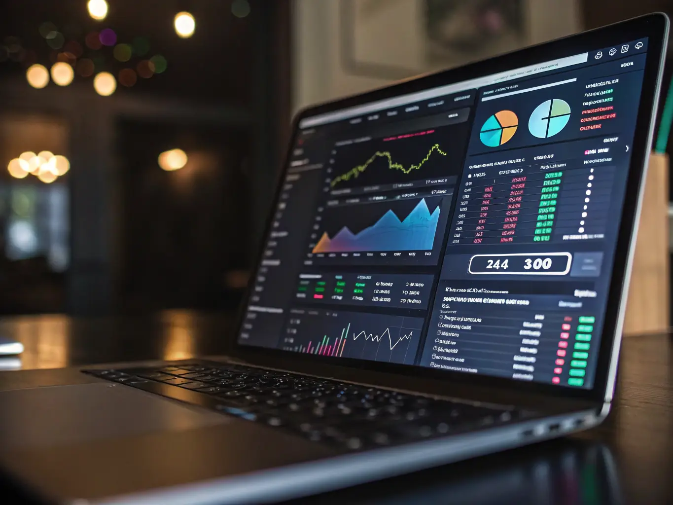 A dynamic image of a digital advertising campaign dashboard, highlighting key metrics and performance indicators across various platforms.